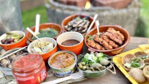 BBQ-muikut halsterissa & helppo herkkulauta