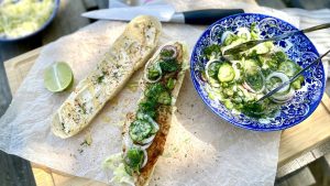 Grillatut ahvenpatongit – Archipelago perch po’boys