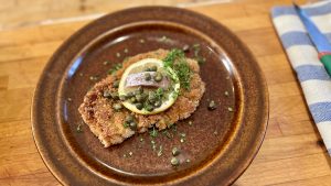 Mateen maksaa à la wienerschnitzel