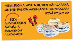 Miksi suomalaisten kotien hätävara koostuu aasialaisesta halpatonnikalasta?